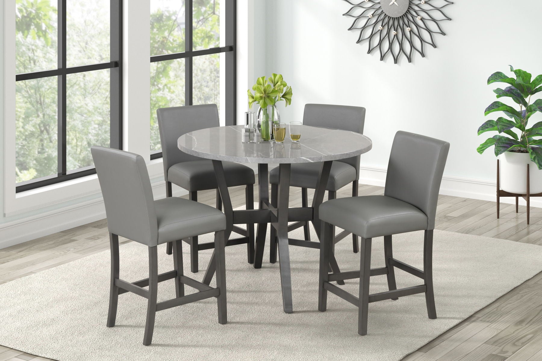 Tribecca – 5 Piece Round Pub Set