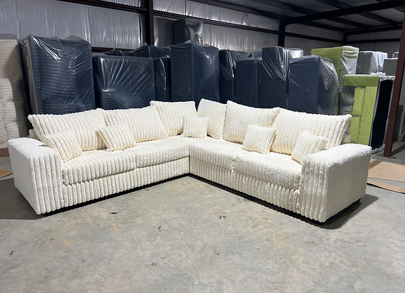 Paisley Cream 3pc Sectional