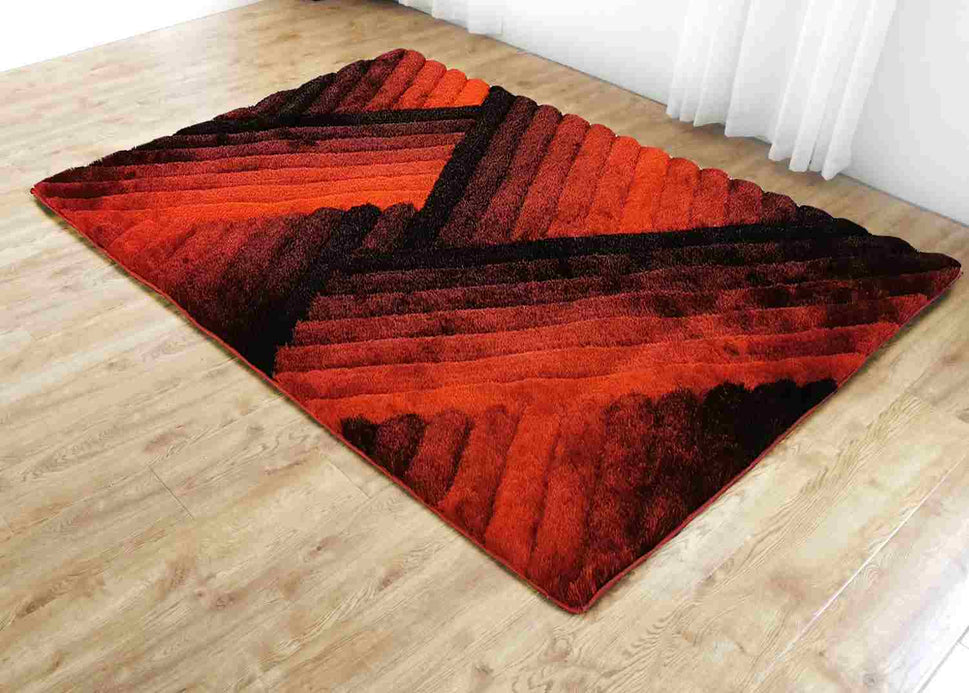 3D Shaggy Rug Design 396