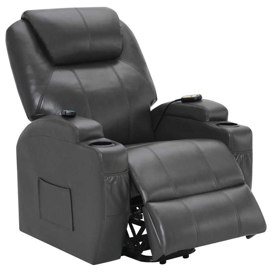 Sanger Upholstered Power Lift Massage Recliner