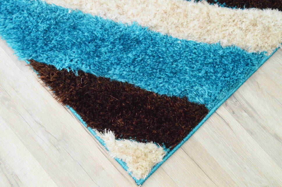 4D Shaggy Rug Design 6483 - Mocha