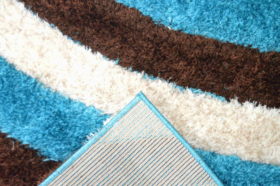 4D Shaggy Rug Design 6483 - Mocha