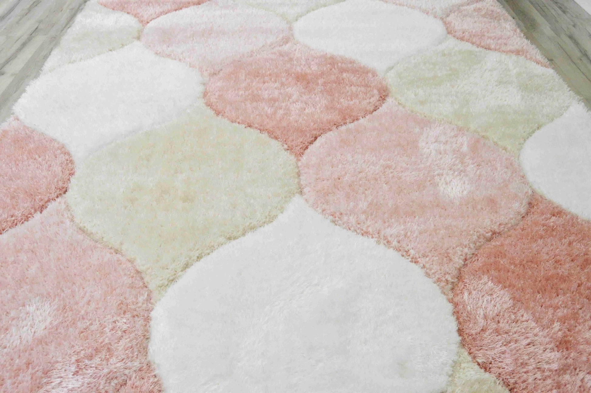 4D Shaggy Rug Design 6488 - Pink