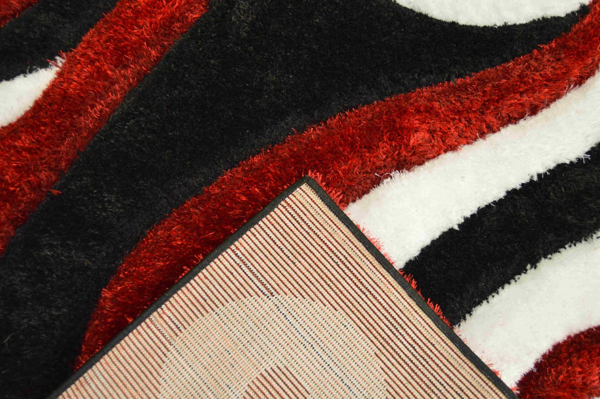 4D Shaggy Rug Design 6499 - Red