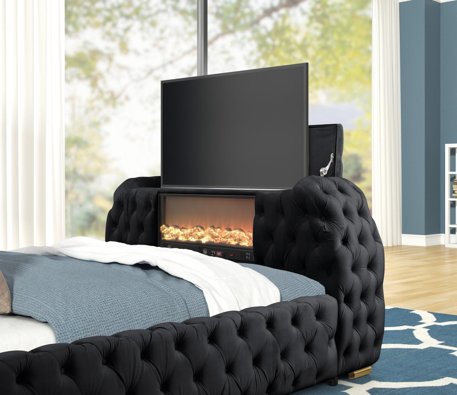 Future Platform Bed in Black