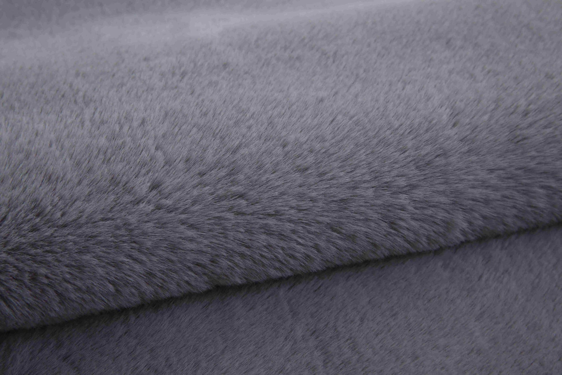 Faux Fur Bear Rug - Grey