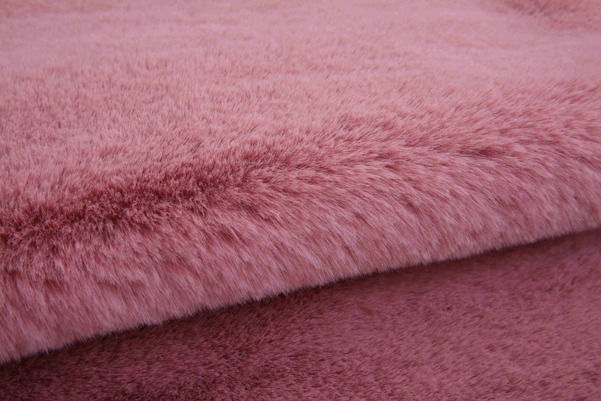 Faux Fur Bear Rug - Pink