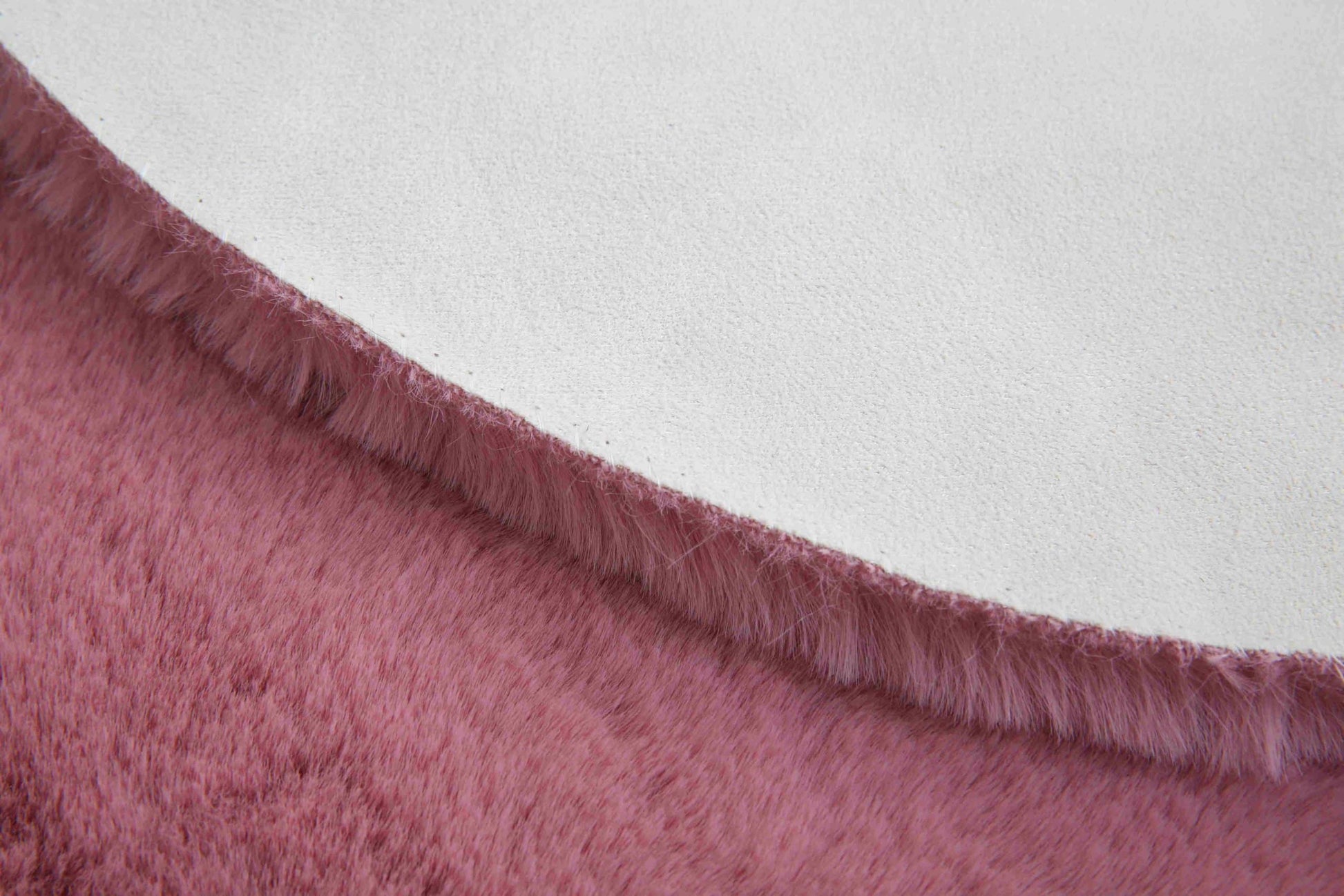Faux Fur Bear Rug - Pink