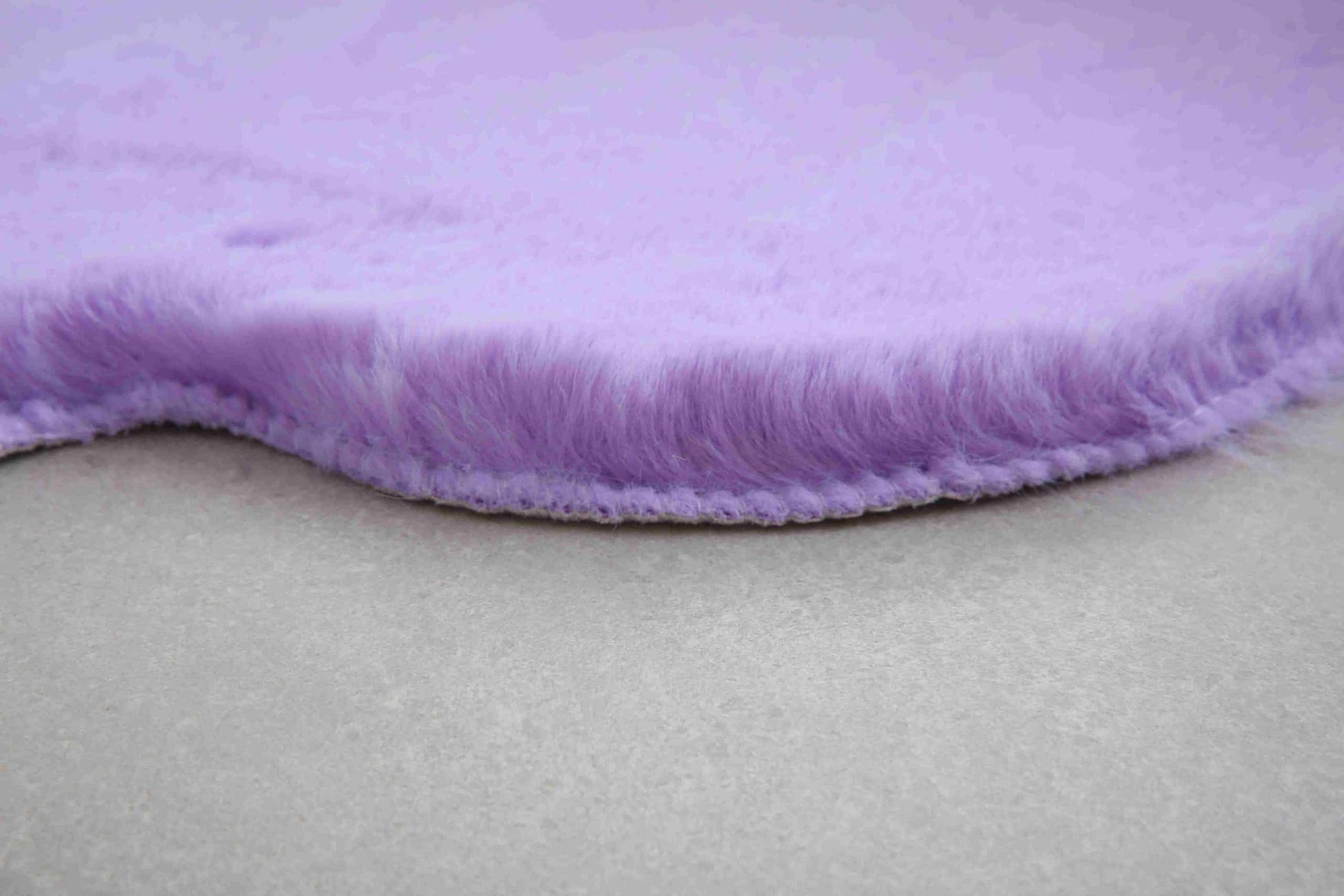 Faux Fur Bear Rug - Purple