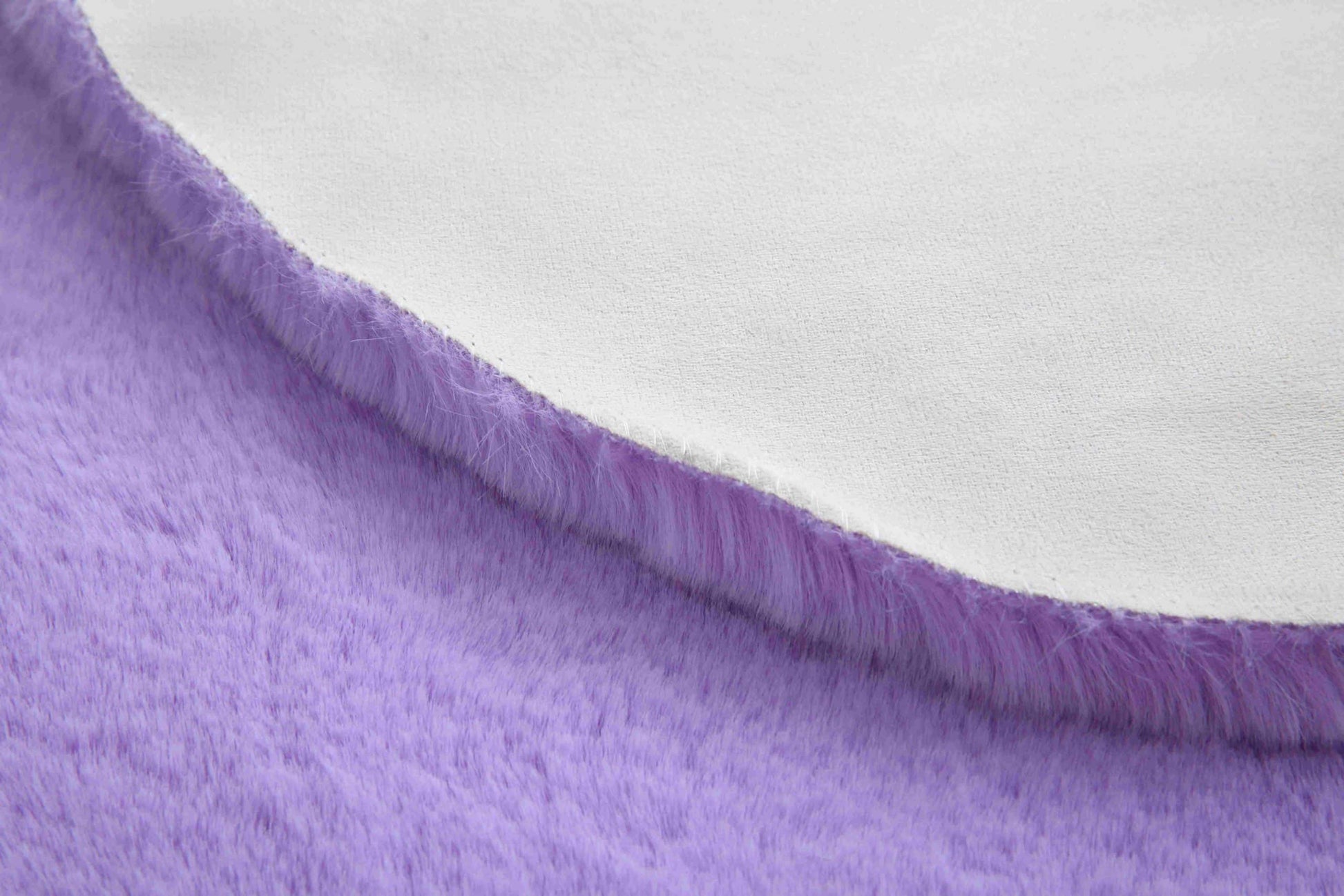 Faux Fur Bear Rug - Purple