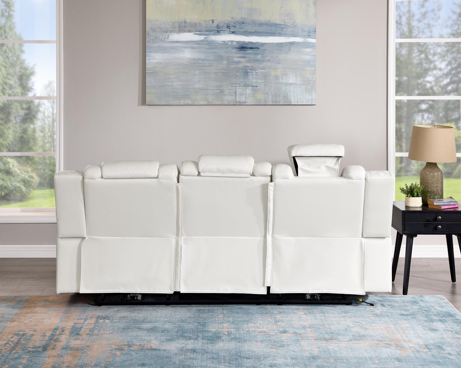 Titan White Power Reclining Set