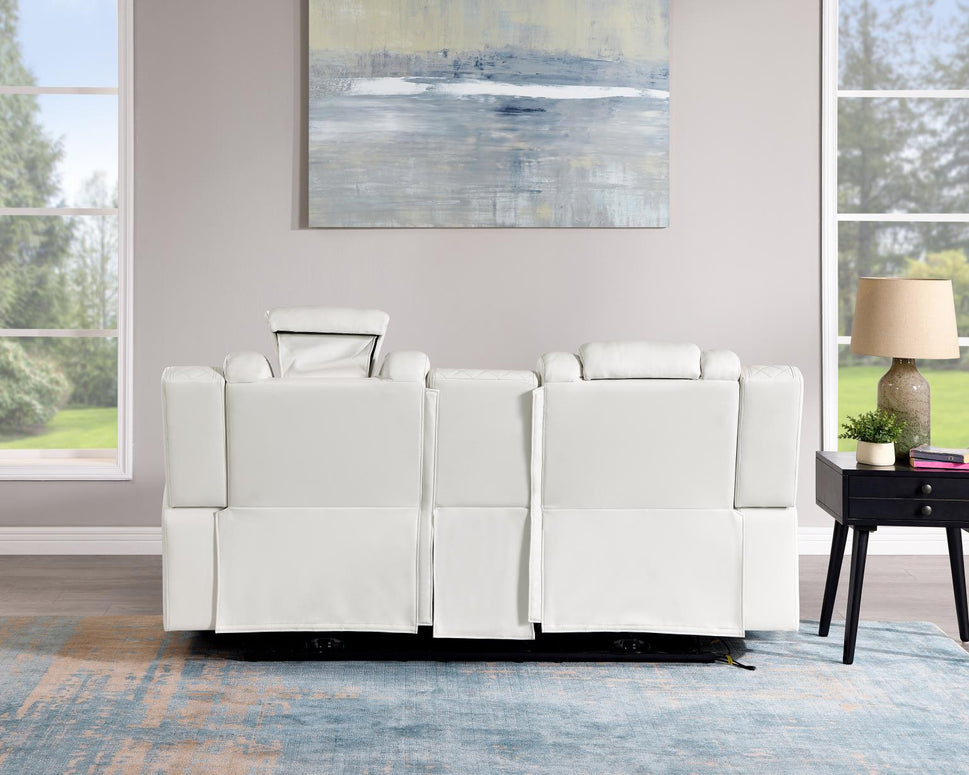 Titan White Power Reclining Set