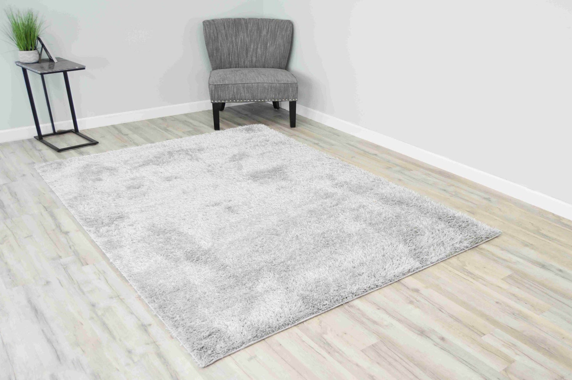 Grey Lucia Shaggy Rug