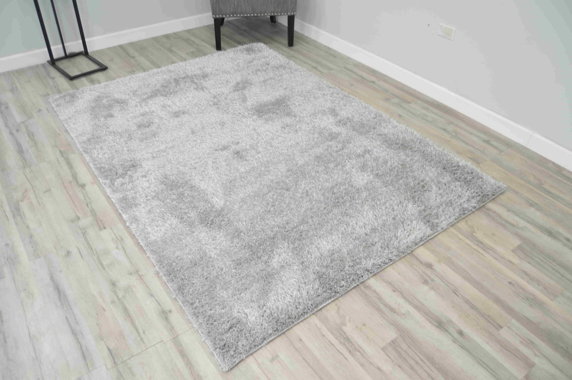 Grey Lucia Shaggy Rug