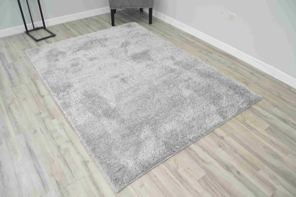 Grey Lucia Shaggy Rug