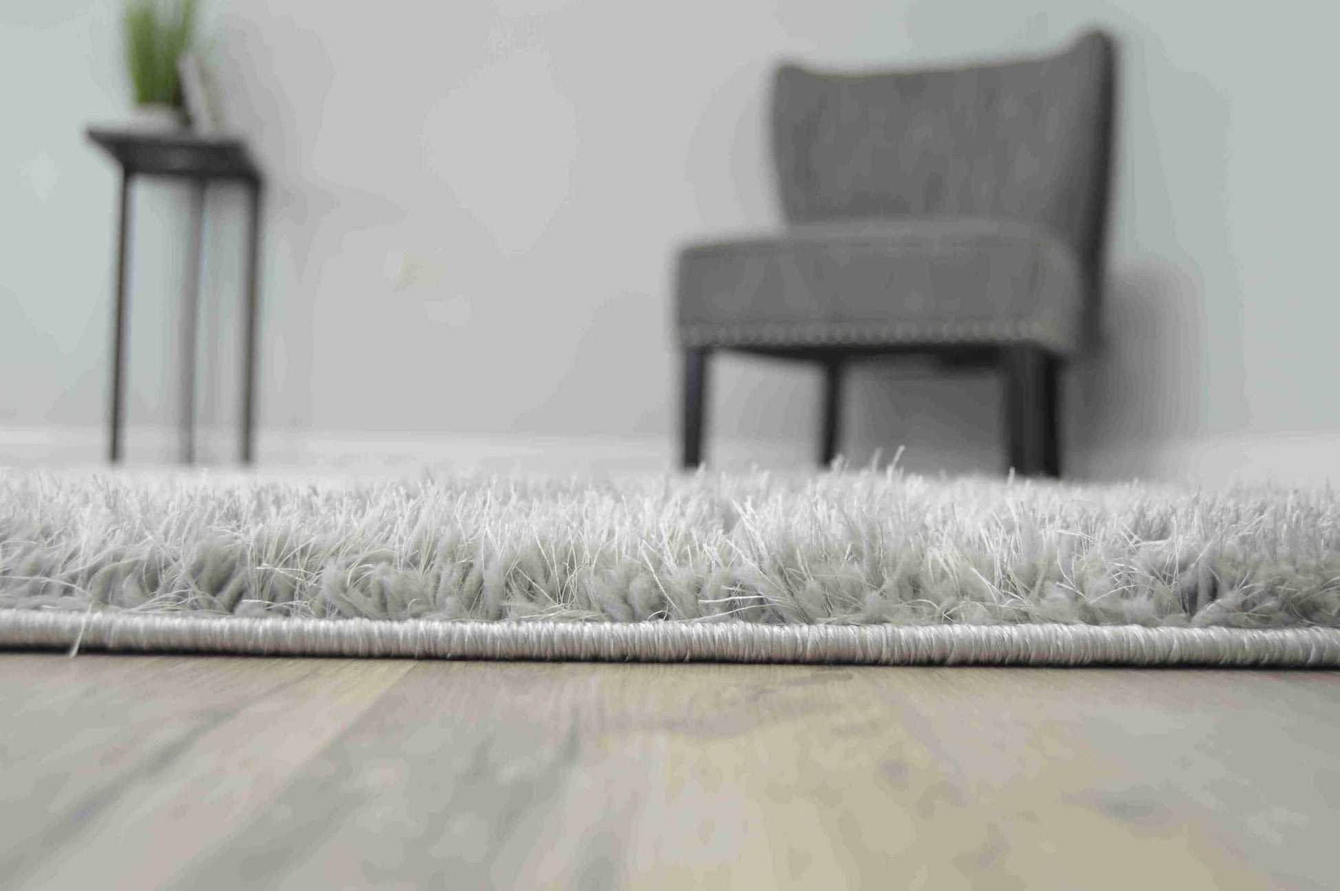 Grey Lucia Shaggy Rug