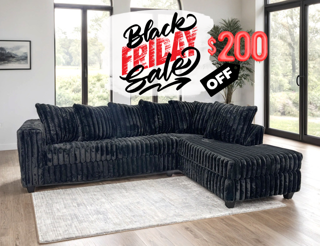 510 Black Sectional