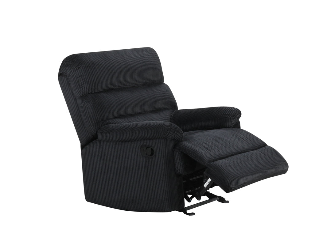 Cord Black 3PC Reclining Set