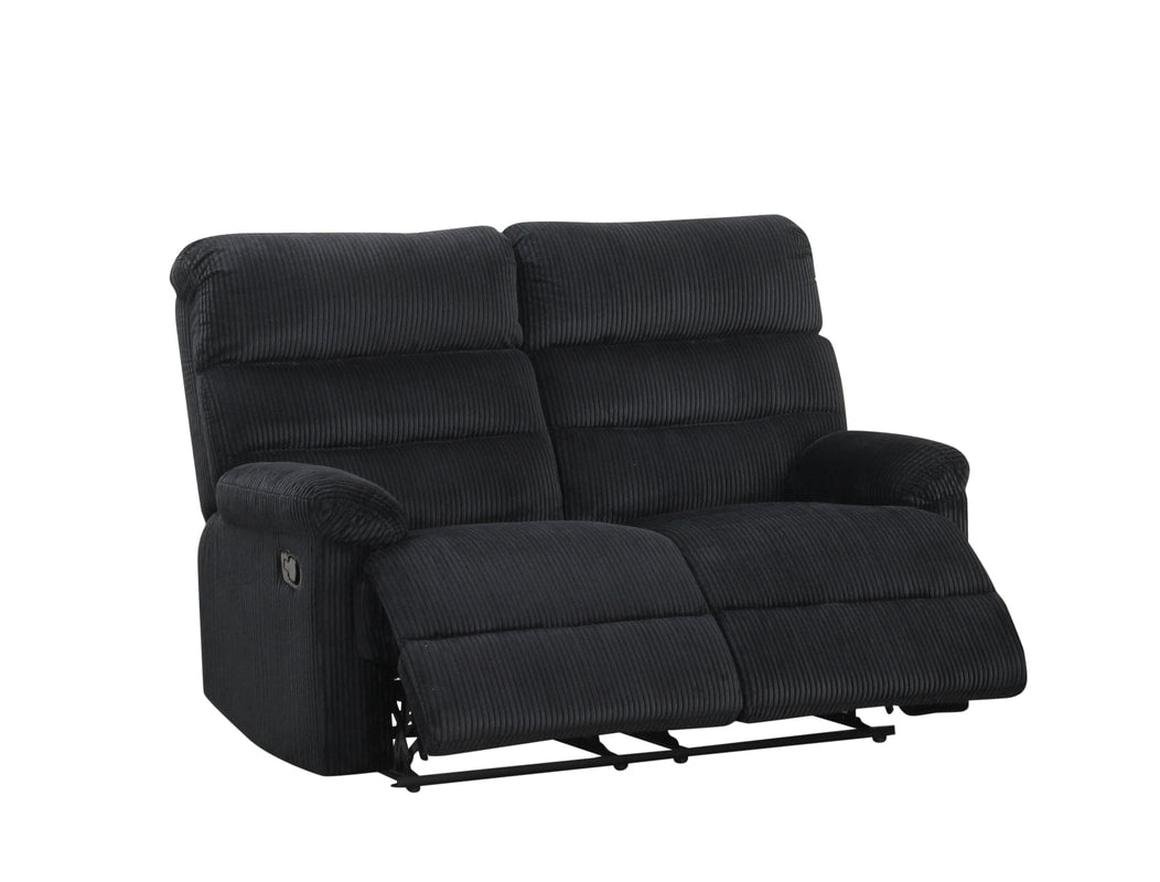 Cord Black 3PC Reclining Set