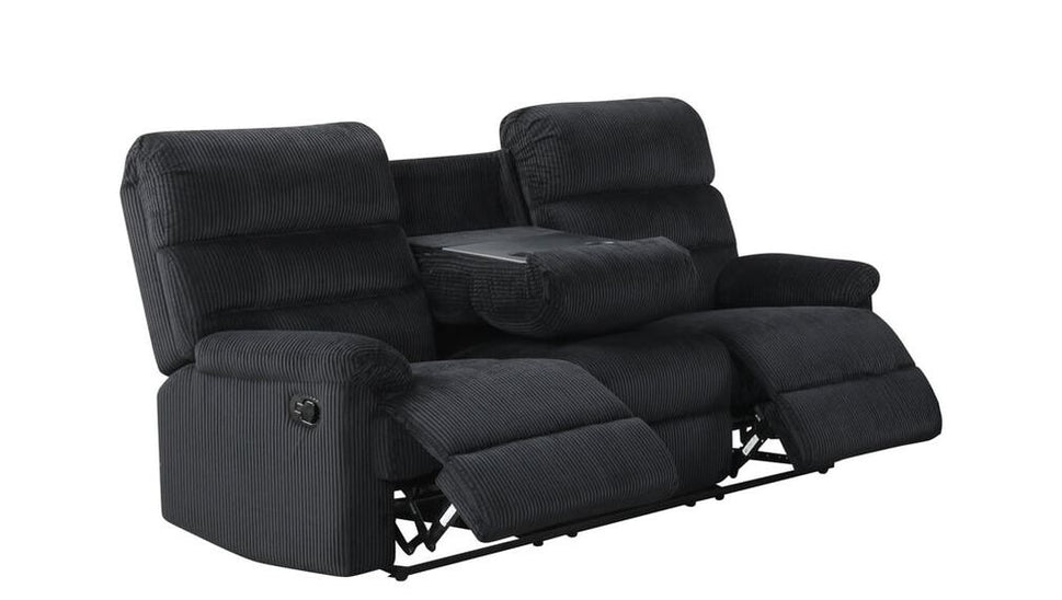 Cord Black 3PC Reclining Set