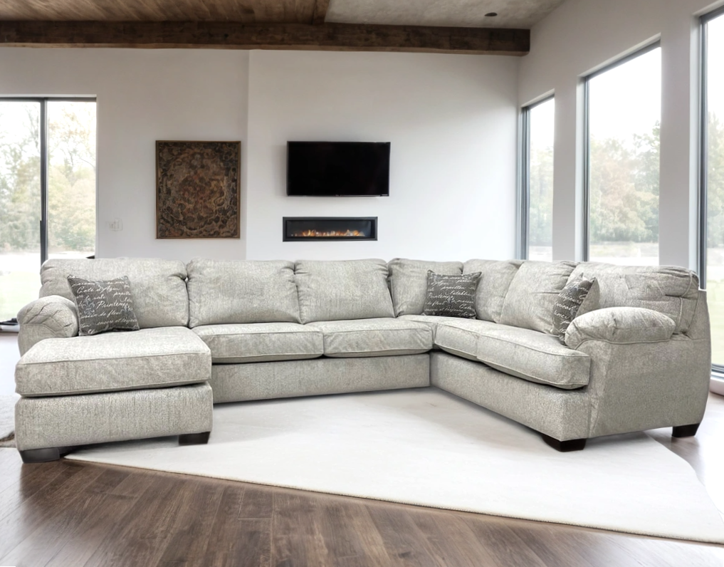 Brentwood Oatmeal Linen Sectional