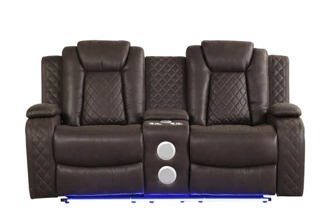 Luz Chocolate 3-piece Reclining Set