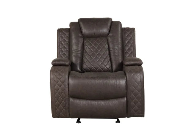 Luz Chocolate 3-piece Reclining Set