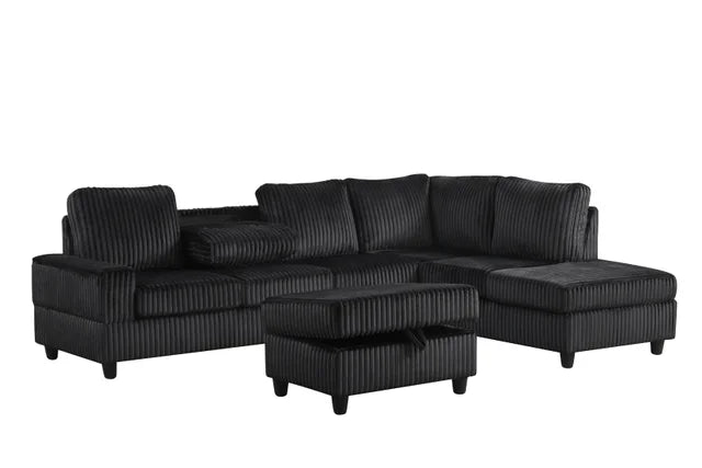 48Heights Reversible Sectional + Ottoman