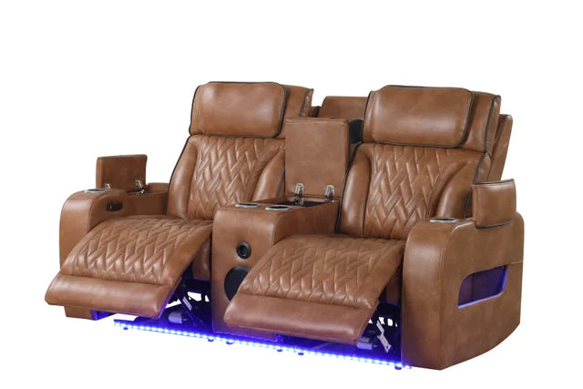 Dubai 3-piece Brown Power Reclining Set