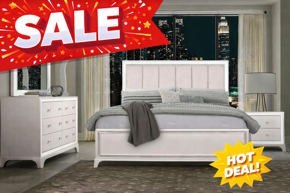 Cassie Illuminating 4pc Bedroom Set