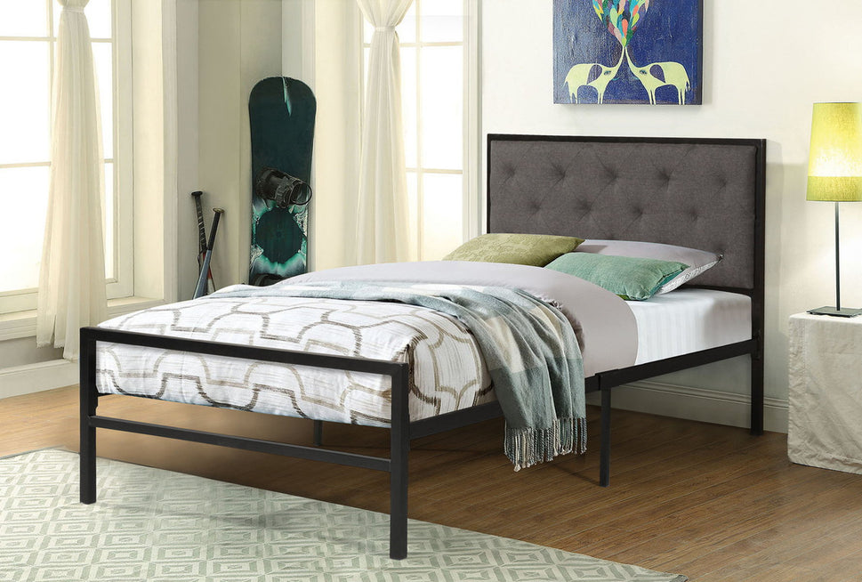 Addison Bedframe in Gray - Twin
