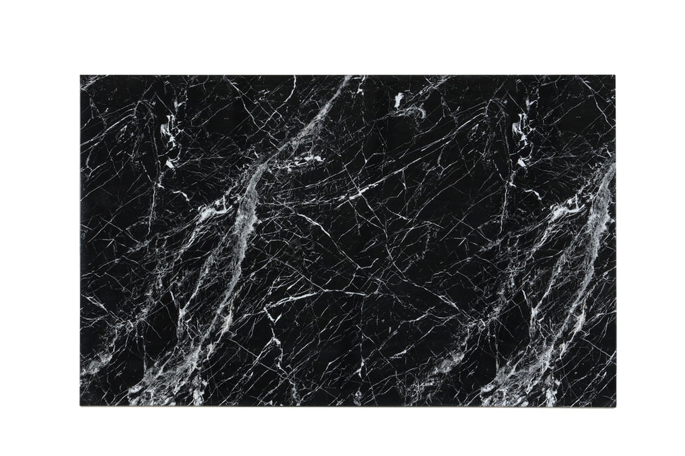 1220 Onyx Faux Marble Dining Set