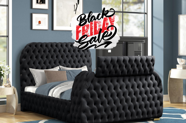 Future Platform Bed in Black