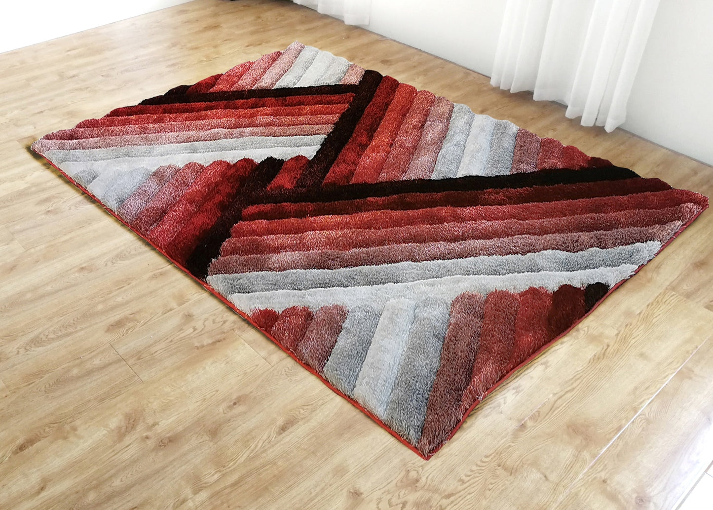 3D Shaggy Rug Design 396