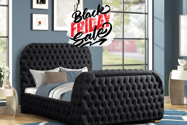 Future Platform Bed in Black
