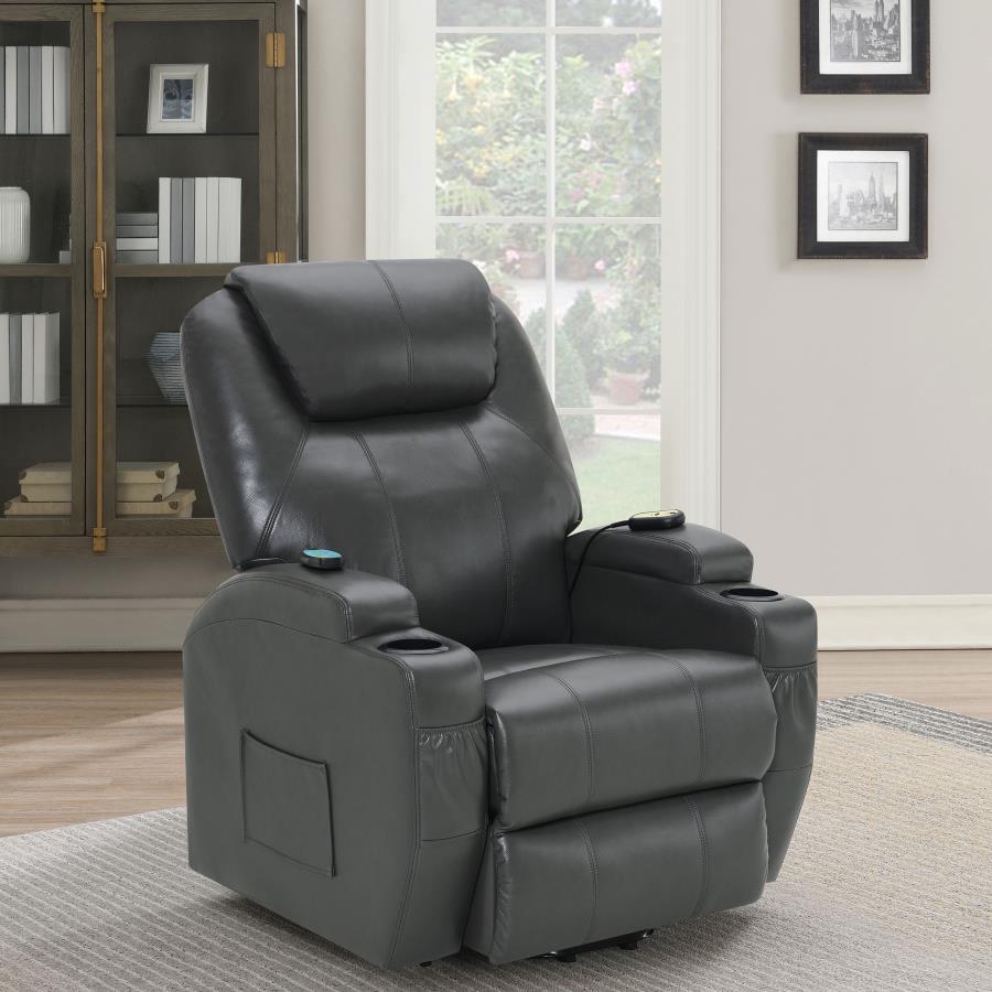 Sanger Upholstered Power Lift Massage Recliner
