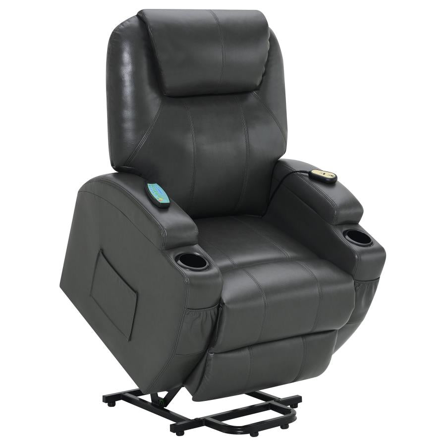 Sanger Upholstered Power Lift Massage Recliner