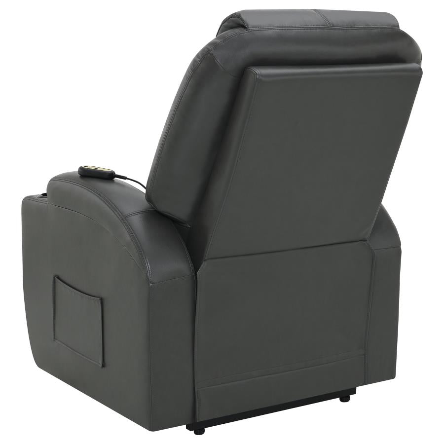 Sanger Upholstered Power Lift Massage Recliner