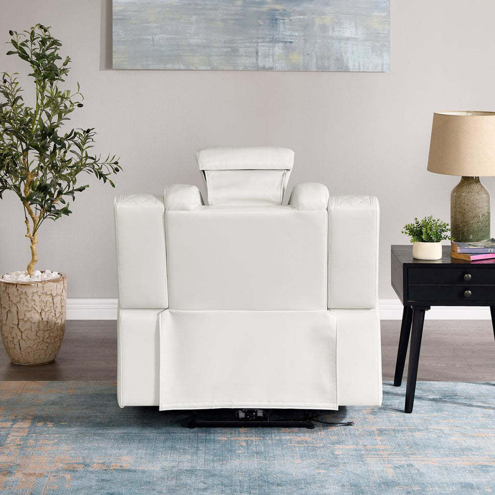 Titan White Power Reclining Set