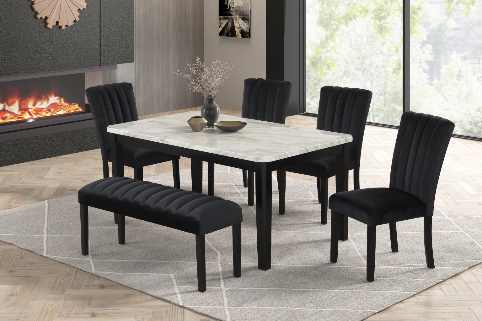Eleanor Dining Set With Bench Seat