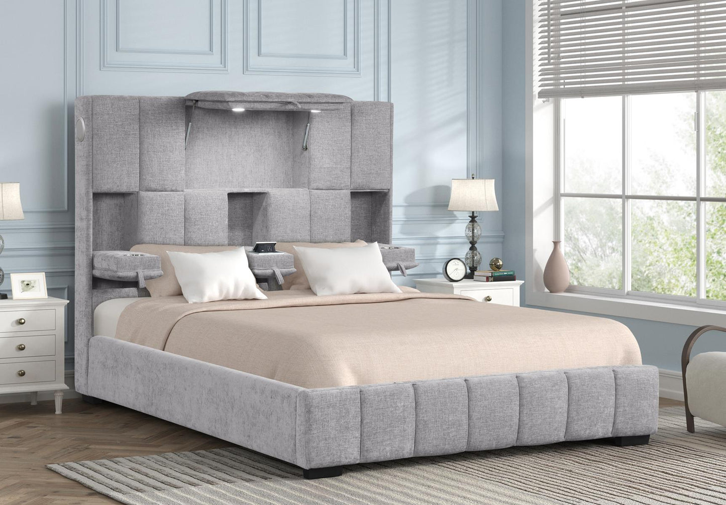 Helix Grey Bed