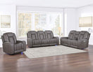 Switch Daniel 3-Piece Triple Power Home Theater Immersive Entertainment Leather Reclining Set 3 image