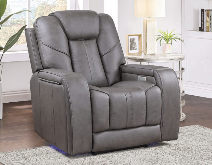 Daniel 3-Piece Triple Power Home Theater Immersive Entertainment Leather Reclining Set