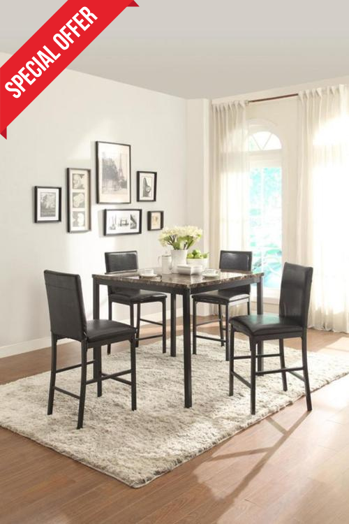 Landon 5-piece Pub Table and Chairs Dining Set