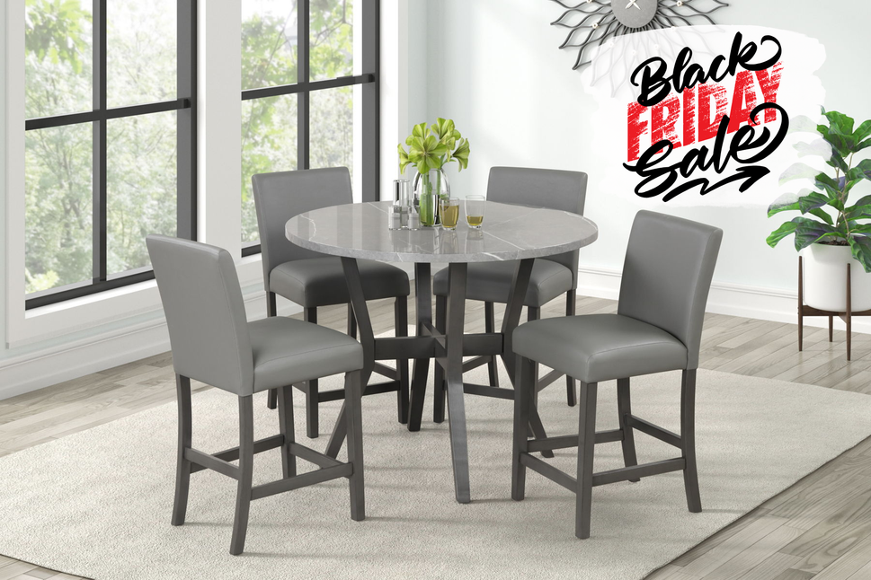 Tribecca – 5 Piece Round Pub Set