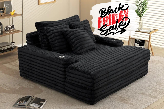 Black Chaise Lounge