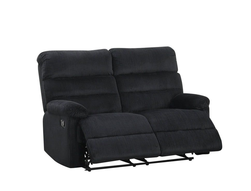 Cord Black 3PC Reclining Set