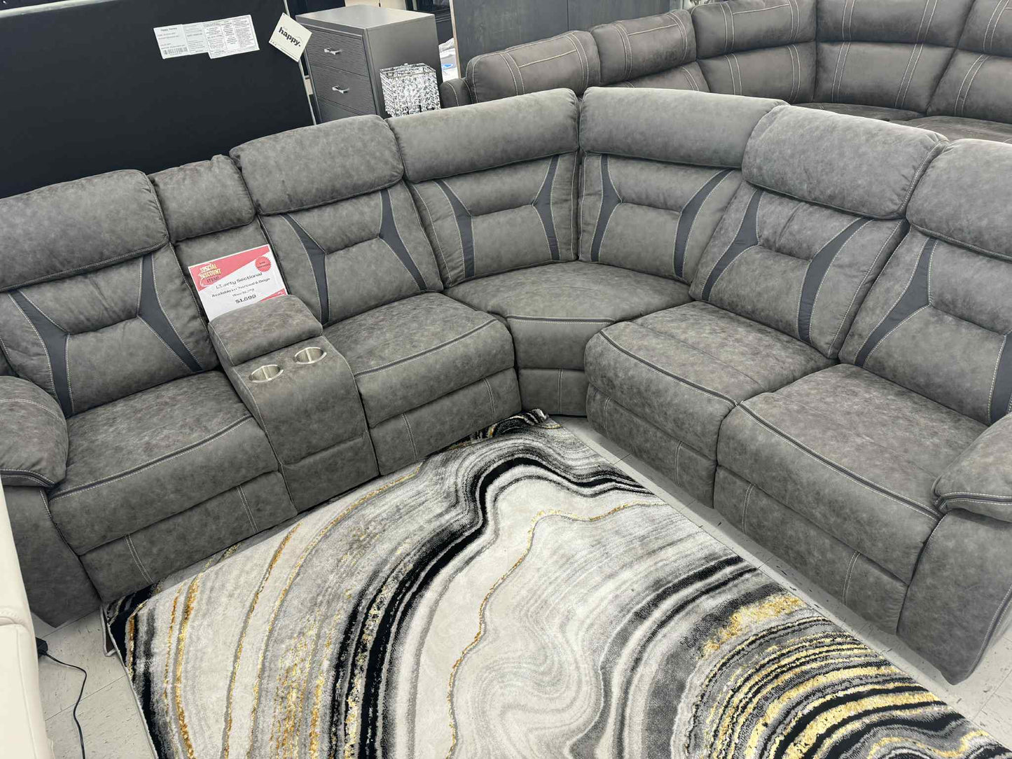 Liberty Grey Reclining Sectional