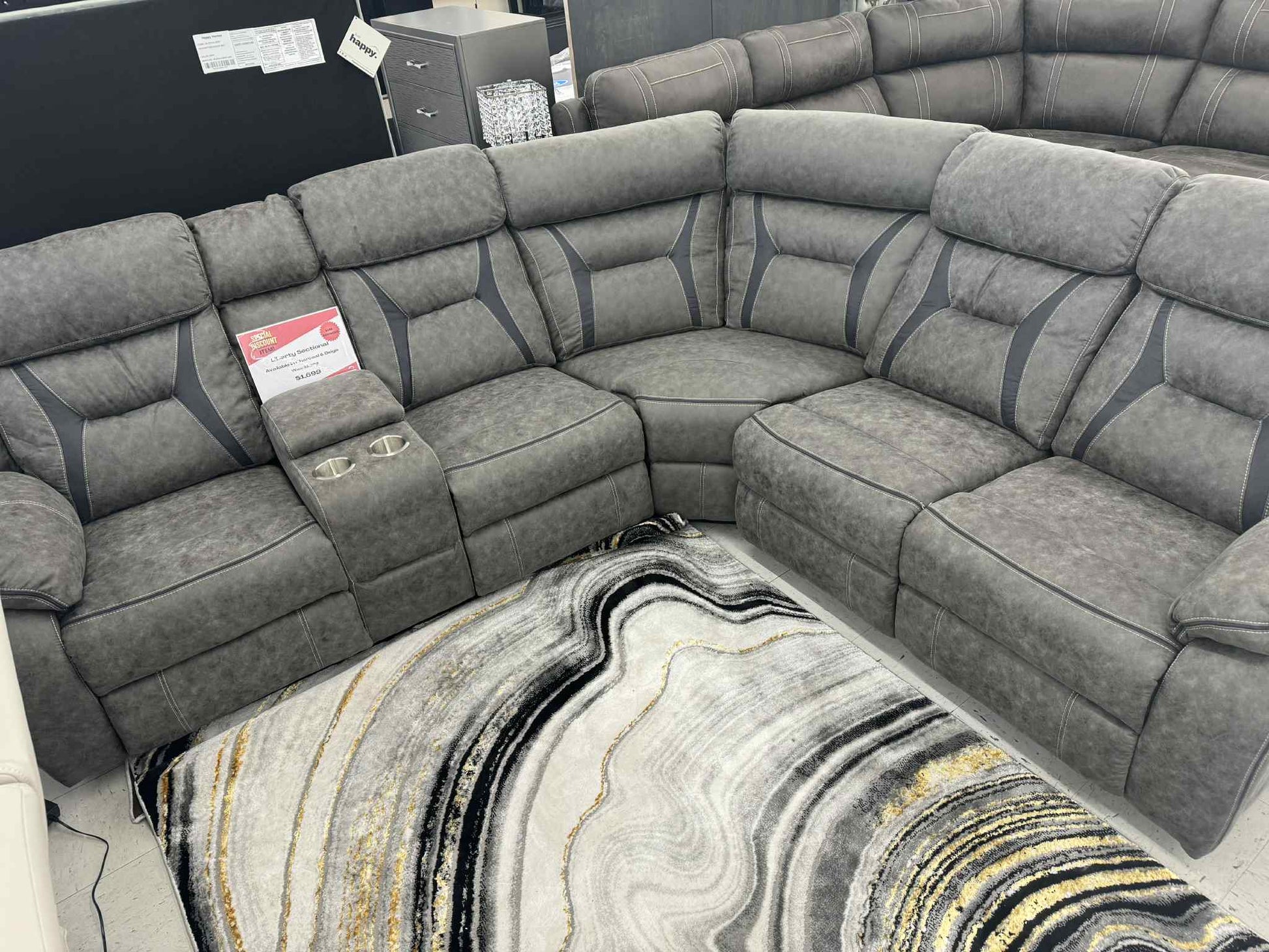 Liberty Grey Reclining Sectional
