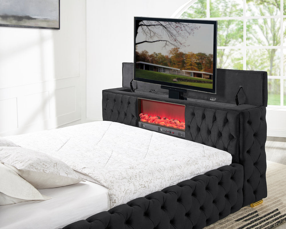 Future Platform Bed in Black